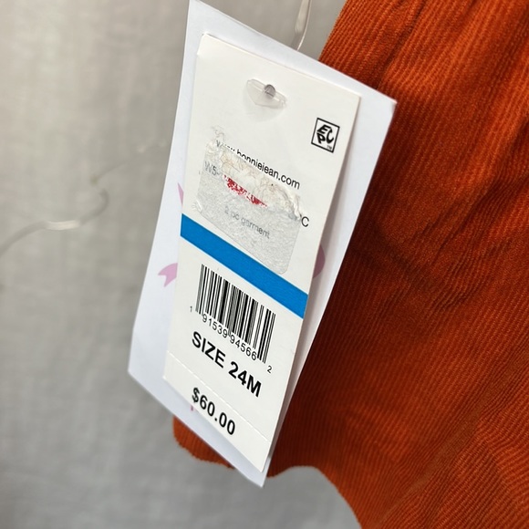 Bonnie baby Bonnie Jean Co. prairie dress corduroy button back elastic cuff - Picture 8 of 9